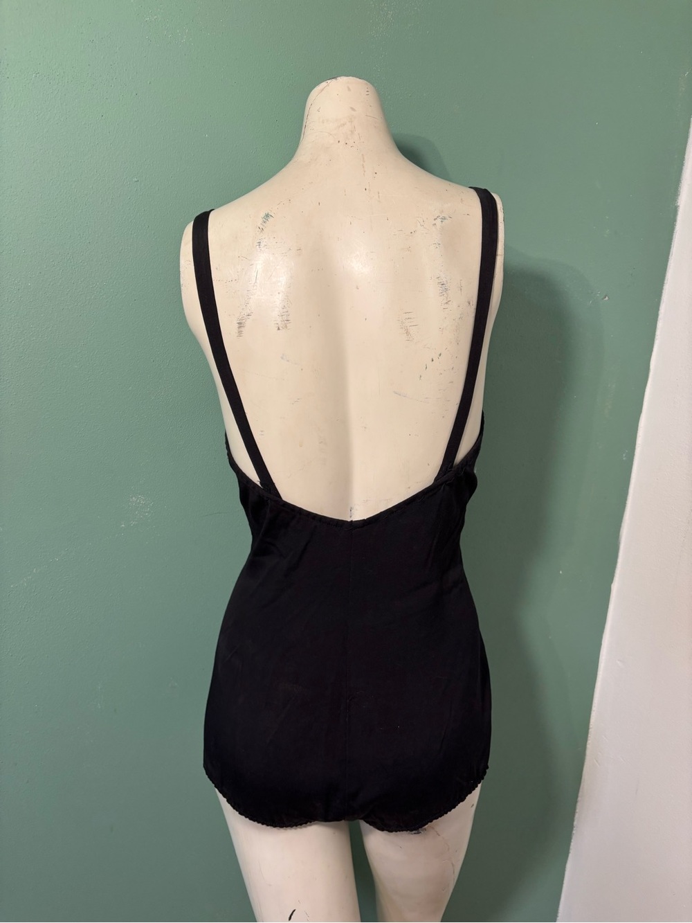 Vintage 1950’s Black and Cream Catalina Swimsuit - Picture 3 of 6